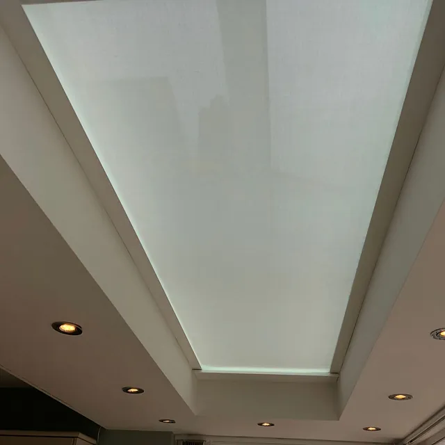 motorised tensioned skylight blinds